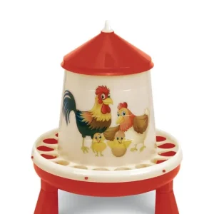 Hranitoare pentru pasari UH 4kg pe picioare decor HAPPY, rosu GAUN KLC Livrare rapidă