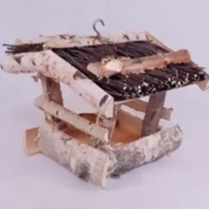 Hranitoare pentru pasari 19x25x18 cm lemn Cel mai bun preț