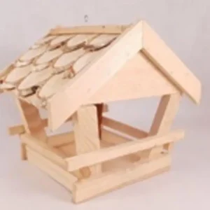 Alimentator păsări 29x26x26 cm lemn Preț mic