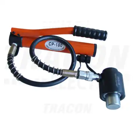 Presa hidraulica pt.gauri+geanta+6 buc capete de taiere HKS-15 150kN, 6200g, (D=21,8/27,6/34,1/42,7/48,7/60,5mm; 32x32mm) Tracon Ieftin