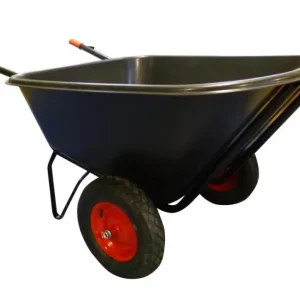 Retur gratuit Roabă de grădină cu două roți 210L corp din plastic