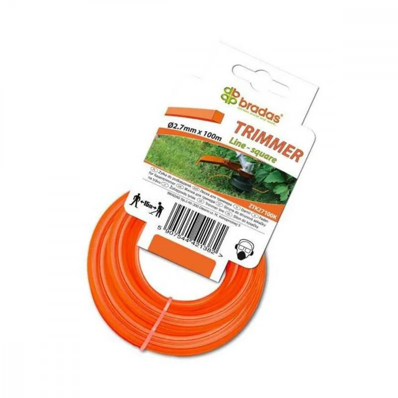 Tăiere silon SQUARE 2.7mm / 100m, TRIMMER Transport gratuit