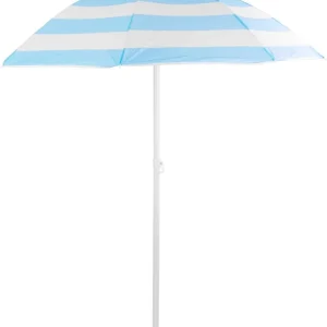 Umbrela de soare Dalia, 180 cm, 32/32 mm, cu balama, verde/alb Discount