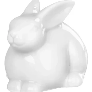 Decor MagicHome, Iepuraș, alb, porțelan, 10,4x7,3x7,1 cm Reduceri