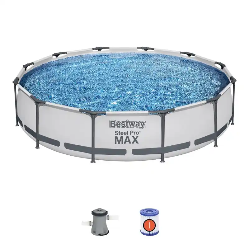 Piscina Bestway® Steel Pro MAX, 56416, filtru, pompa, 3,66x0,76 m Reduceri