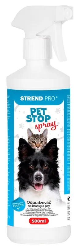 Nu rata Repellent Strend Pro PET STOP, nebulizator, 500 ml, sperietoare naturala pentru caini, pentru pisici, pentru caini, repeller, spray