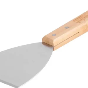 Livrare rapidă Turner Strend Pro Grill, cu racleta, maner din bambus, 26x10x1,8 cm, racleta alimente
