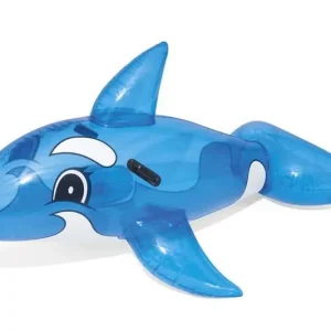 Ofertă Dolphin Bestway® 41037, călăreț cu balenă, MAXI pentru copii, gonflabil, 1,57x0,94 m