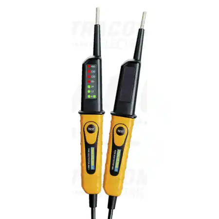 Aparat bipolar de tensiune cu LED, tester prot.diferentiala PANVOLTTESTER400FI 6‐400V AC/DC, 30mA FI‐Test Tracon Ieftin