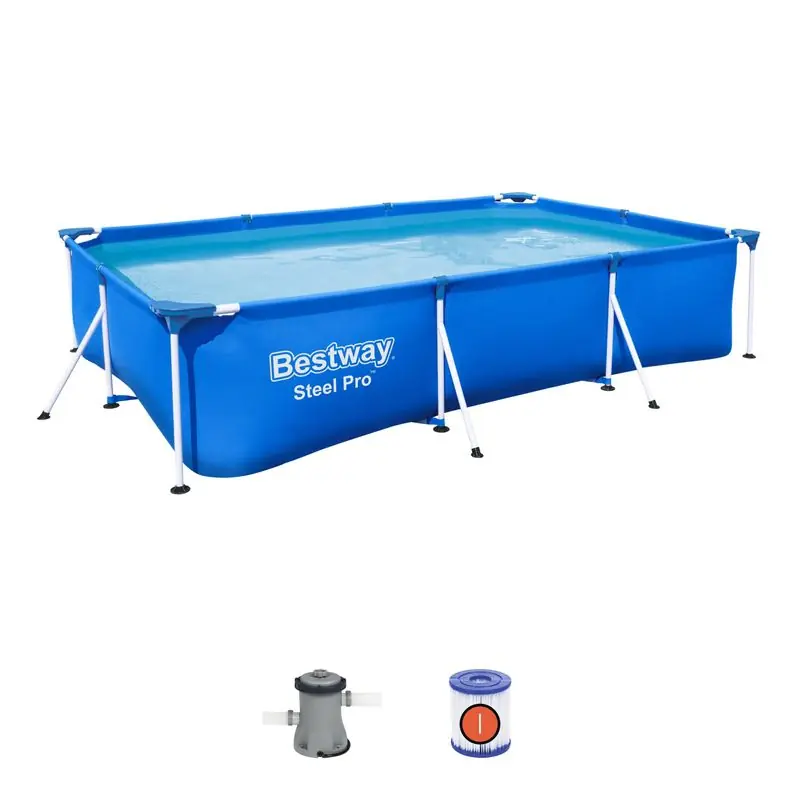 Preferatul clienților Piscina Bestway® Steel Pro 56, 56411, filtru, pompa 3,00x2,01x0,66 m