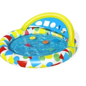 Reducere specială Piscina Bestway® 52378, Splash & Learn, pentru copii, gonflabilă, cu forme de inserție, 1,20x1,17x0,46 m