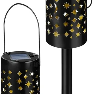 Lampa solara Yildun, 41 cm, solara, 1x LED, AAA, 2 buc Cel mai bun preț