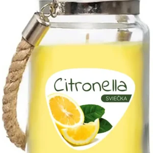 Lumanare cu citronella, 140 g, sticla, 85x105 mm Ofertă limitată