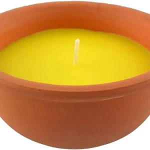 Lumanare Citronella, 220 g, Teracota, 150x60 mm Livrare rapidă