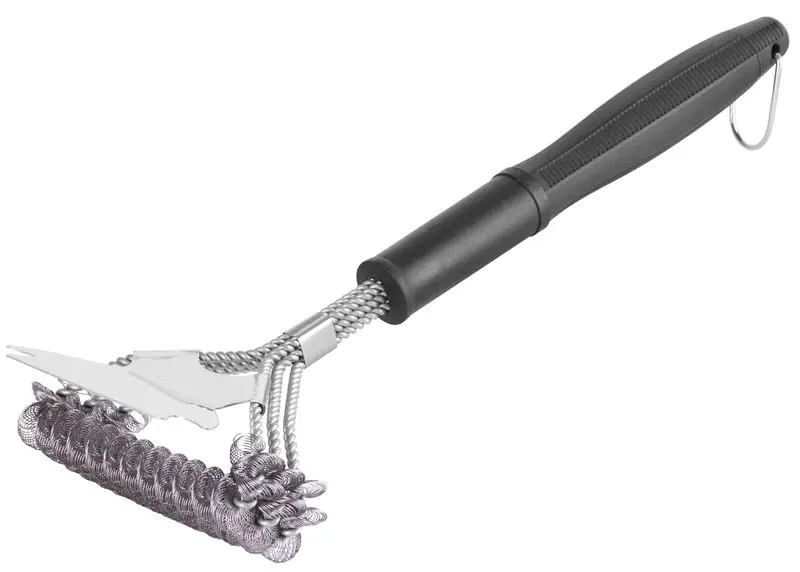 Brush Strend Pro Grill, BBQ, cu sarma de otel, cu racleta, 41,5x16x8,8 cm Ofertă limitată
