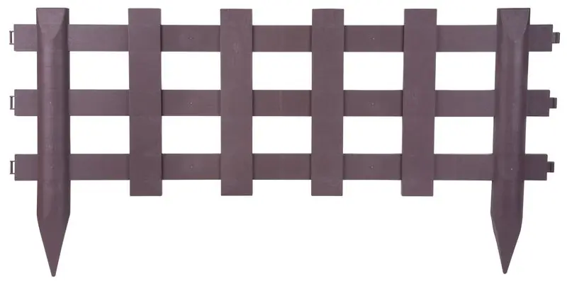 Fence Gardens F753, 100x49 cm, plastic, mini gard decorativ, maro, bal. 2 buc Discount