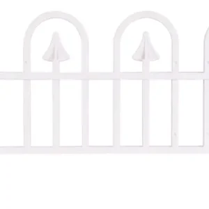 Ofertă Fence Gardens F709, 61x32 cm, plastic, alb, mini gard decorativ, bal. 4 buc