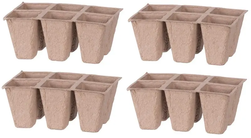 Planter Strend Pro Herrison P1108, hârtie, 6 transplanturi, ambalaj. 4 buc Livrare gratuită