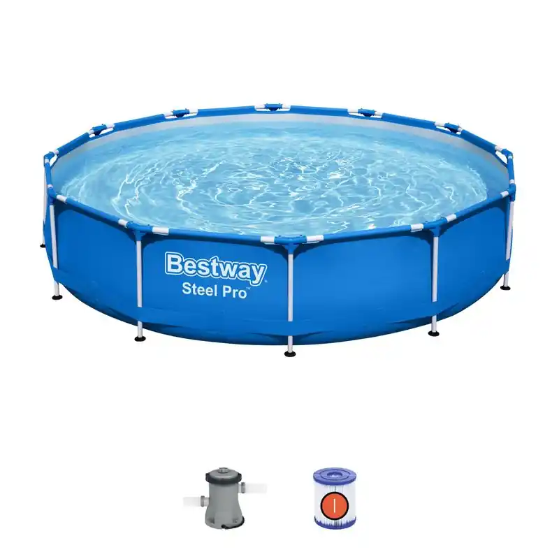 Piscina Bestway® Steel Pro™, 56681, pompă, 3,66x0,76 m Reducere