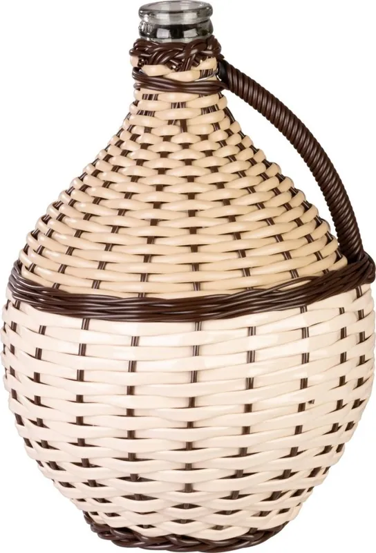 Plată securizată Demižón Strend Pro Cada Wilo, 10 lit. damiana de pahar pentru vin si schnaps, damiana impletita, culori MIX