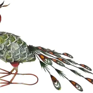 Mai ieftin Decor MagicHome Mecco, Păun, tablă, 62x23x43 cm