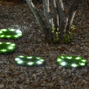 Livrare gratuită Lampă solară 6155, plăci de iarbă 4, 24 cm, 4x 8 LED-uri, AA