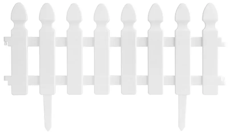 Fence Gardens F752, 50x34 cm, plastic, alb, mini gard decorativ, bal. 4 buc Retur ușor