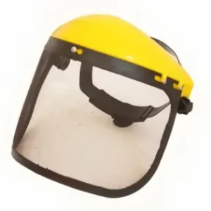 Masca de protectie cu viziera perforata din plastic si sistem de fixare pe cap reglabil Preț redus