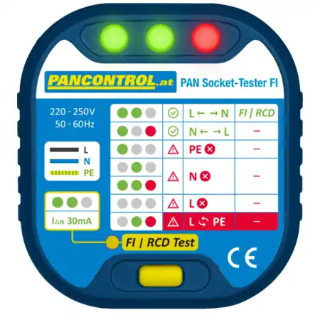 Promoție Tester pentru prize 220 - 250 V, CATII-300V Tracon