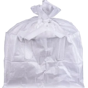 Geanta BigBag TSF2, 68x35x46 cm, PP, 2 urechi, alba, geanta cu siret, fund plat, max. 100 kg, gradina Ieftin