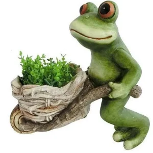 Cumpără acum Decor MagicHome Gecco, Broasca cu roaba, magnezie, 34x20x32 cm