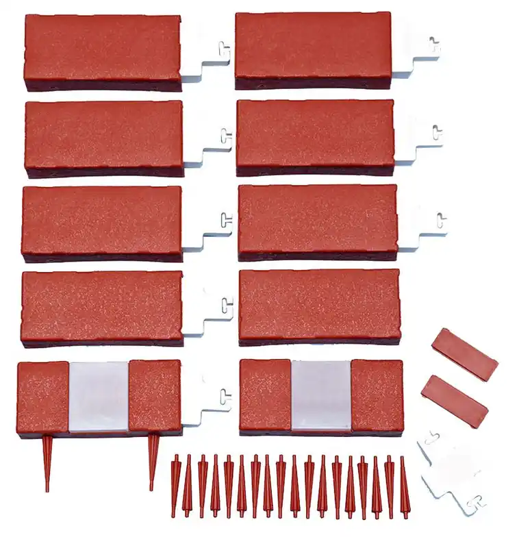 Bord de grădină Strend Pro GE089, 20x9x4 cm, PP, Solar, LED, pachet. 10 buc, lungime aprox 2,20 m Reducere de preț