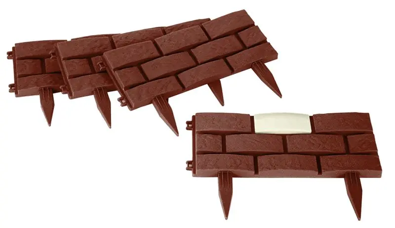 Border Strend Pro Garden GB004, 45x29 cm, plastic, Solar, LED, ambalaj. 4 bucati, lungime aprox 1,80 m Plată sigură