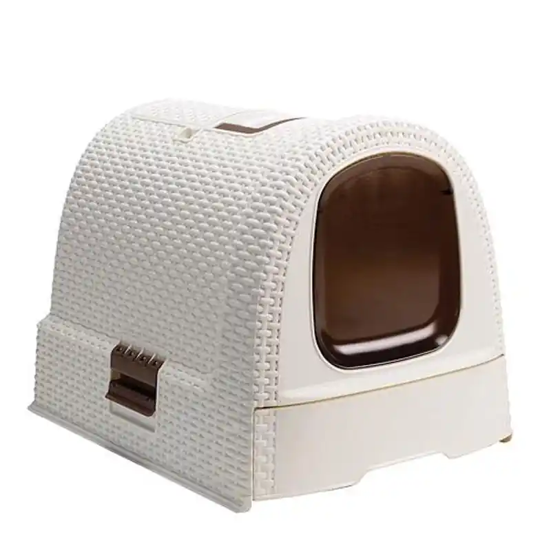 Toaletă Curver® LITTERBOX, Vintage, pentru pisică domestică, 51x38x40 cm Reducere extra