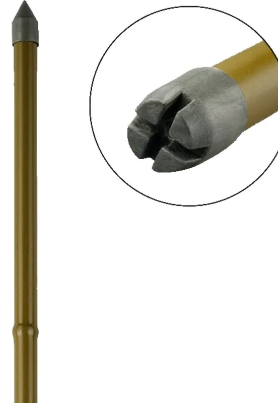 Bara de gradina TY 11/1200 mm, otel/plastic, maro, sustinere plante si rosii Chilipir