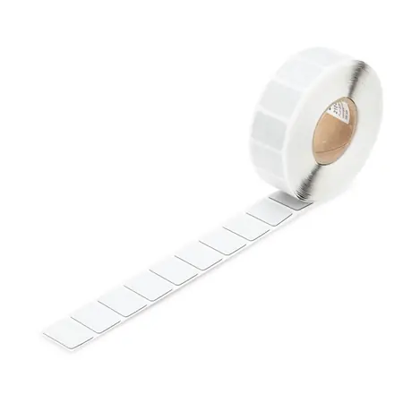 Push-button marker; 27 x 19 mm; silver-colored Wago Retur ușor