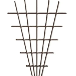 Cumpără online Grid Garden MEV5 145x5x75 cm, 4 / 4,7 mm, suport flori, maro, horticol