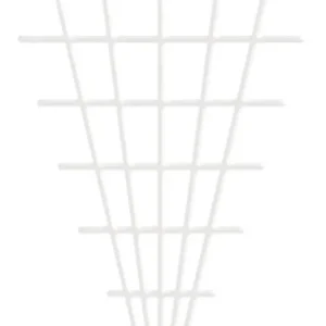 Promoție Grid Garden MEV5 145x5x75 cm, 4 / 4,7 mm, suport flori, alb, gradinarit