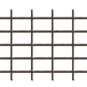 Ofertă limitată Grid Garden MEK6 145x72,5 cm, 4/4,7 mm, PVC/otel, sustinere flori, maro, gradinarit