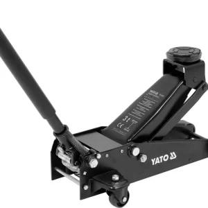 Ultima șansă Cric Crocodil 3T cu 2 Pistoane Yato – Ridicare Rapida, Capacitate Max. 3 Tone, Protectie Cauciuc YT-17214