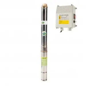 Pompa submersibila multietajata 75QJD 1.8-54/15-0.55, adancime de submersie 30 m, ROSU panou comanda Micul Fermier Ofertă de sezon