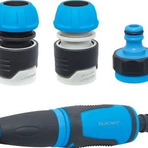 Set de irigare AQUACRAFT® 550390, SoftTouch, grădină, cuplaj, STOP, adaptor, duză Ofertă exclusivă
