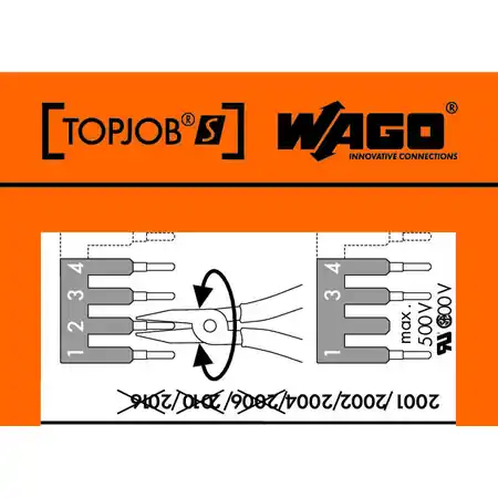 Stickers for operating instructions; for TOPJOB®S jumpers; 2001/2002/2004/2006/2010/2016 Series Wago Mai ieftin