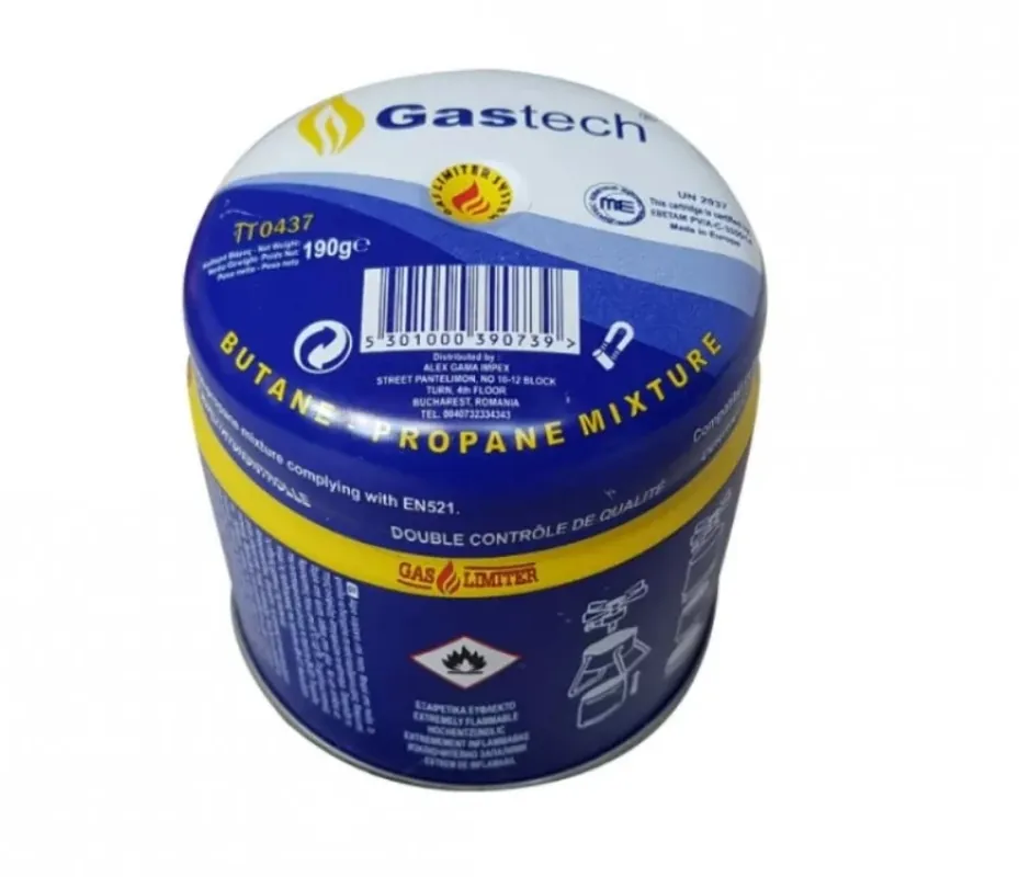 Butelie gaz 190 gr Gastech, UN2037, Cod: AGI1398 Comandă acum
