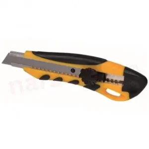 Cutter galben XL, lățime 18 mm mâner plastic si cauciuc Dedra M9013 Ofertă