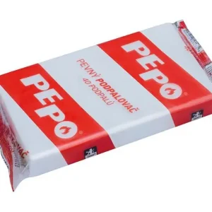 Reducere Brichetă PE-PO® solid, 40 de aprinderi, brichetă pentru grătare, sobe, seminee, cuptoare