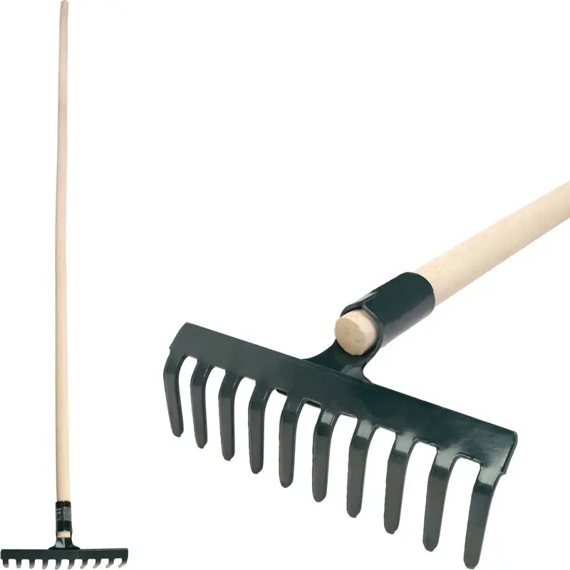 Bestseller Greblă R105, 10 dinți, grădină cu mâner de 160 cm