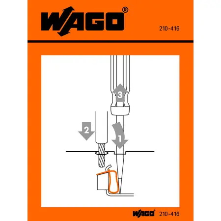 Stickers for operating instructions; for CAGE CLAMP®, universal Wago Plată securizată