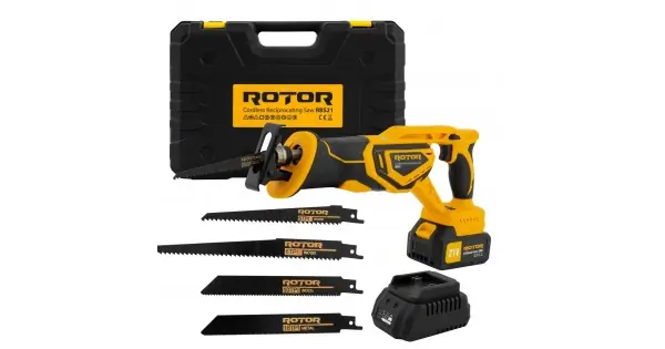 Ofertă specială Fierastrau tip sabie cu acumulator (INCLUS), 21 V/3 Ah, 750 W, 2900 rot/min ROTOR RBS21 Brushless