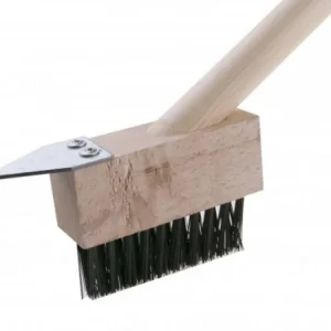Promoție Perie pentru curatarea rosturilor, pavaj otel + maner 140 cm